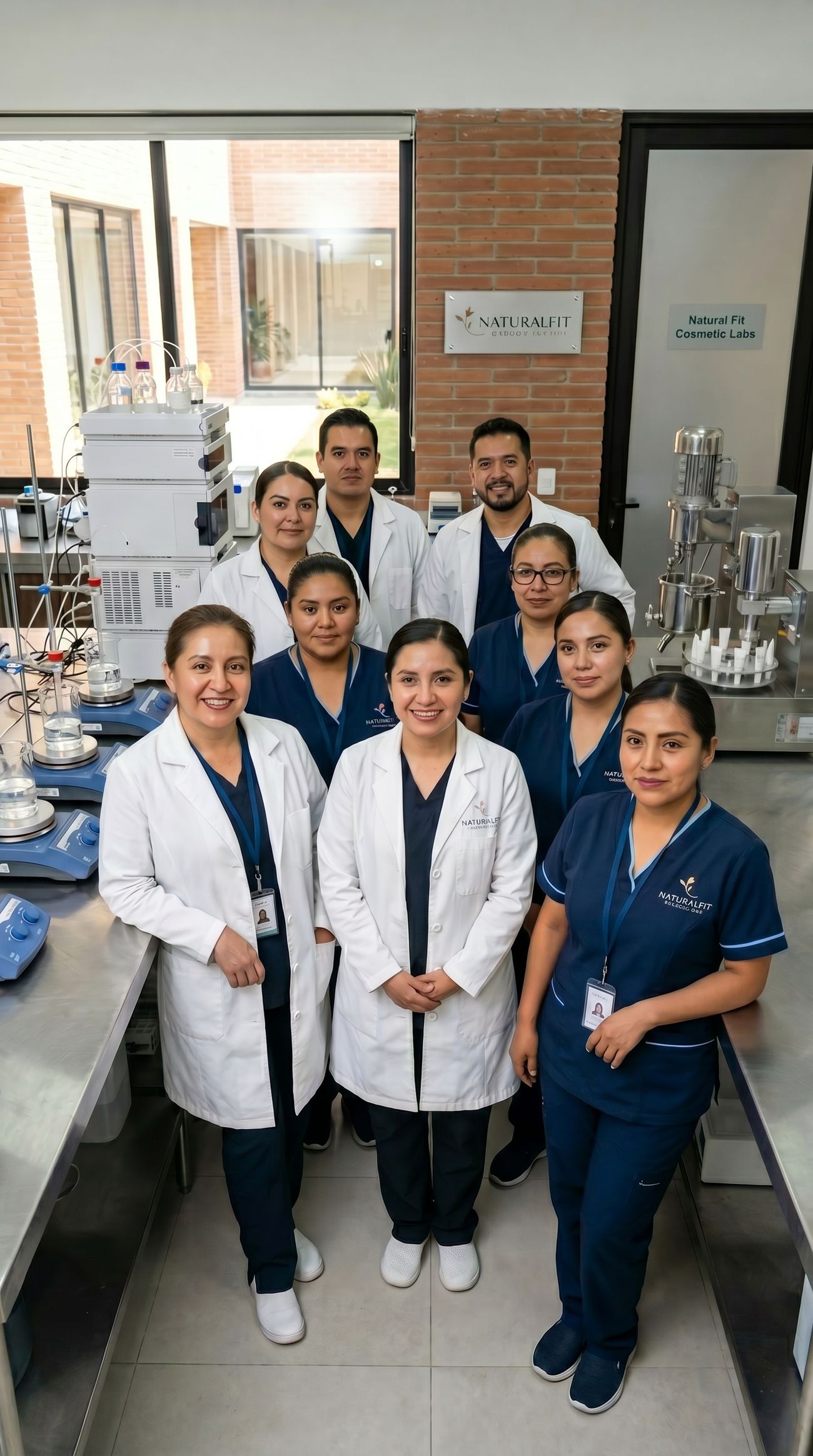 Emprendedora con sus productos Natural Fit